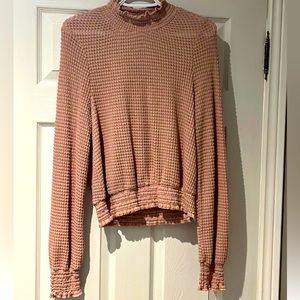 HIGH NECK RUFFLE TOP